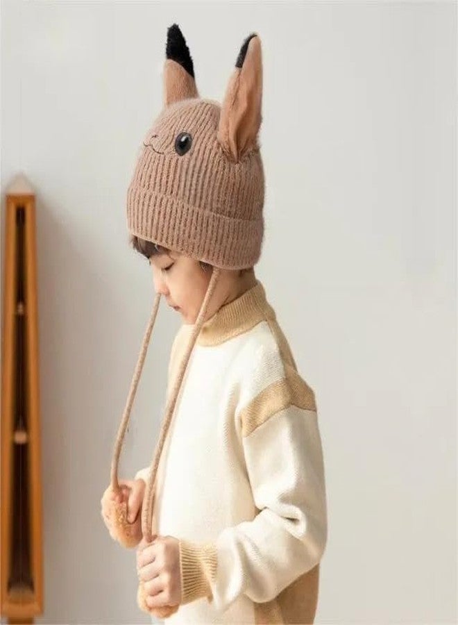 Richmen Kids Rabbit Hat Ear Moving Jumping Funny Bunny Plush Cap for Women Girls, Winter Spring Warm Hat | Age Above 5 Years - Image 3